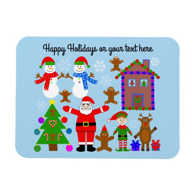 Christmas Gathering #2 Magnet (Horizontal)