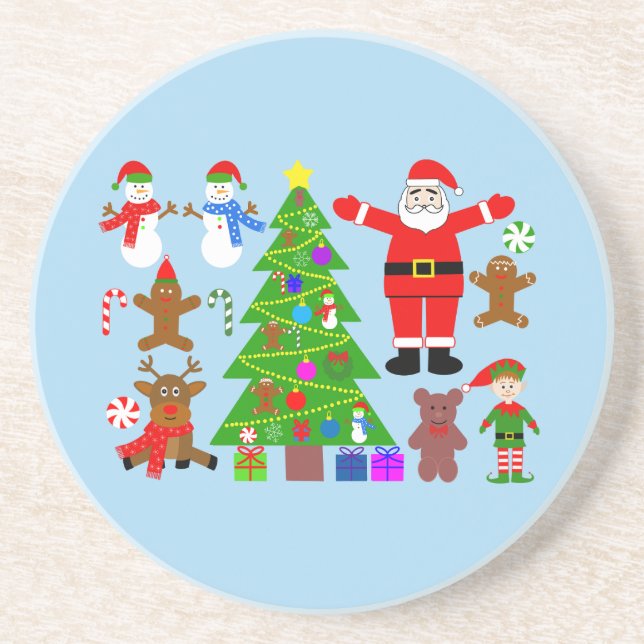 Christmas Gathering #3 Coaster (Front)