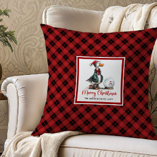 Christmas Geese Minimalist Throw Pillow Decor