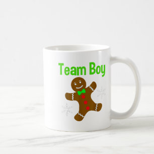 Christmas Gender Reveal Gingerbread Cookie Team Bo Coffee Mug