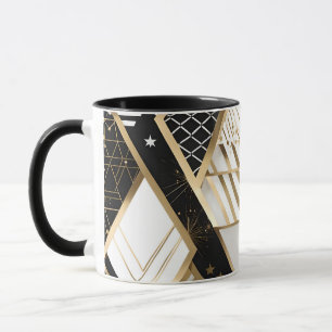 christmas geometric shapes coffee mug