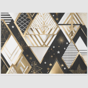 christmas geometric shapes tissue paper