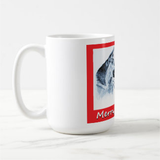 Christmas German Shepherd and Santa Claus Coffee Mug