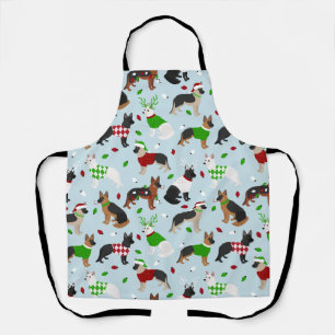 Christmas German Shepherd Apron