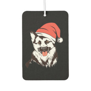 Christmas German Shepherd Classic T-Shirt Car Air Freshener