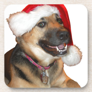 Christmas German Shepherd Coaster