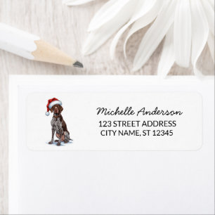 Christmas German Shorthaired Pointe Return Address
