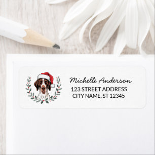 Christmas German Shorthaired Pointe Return Address