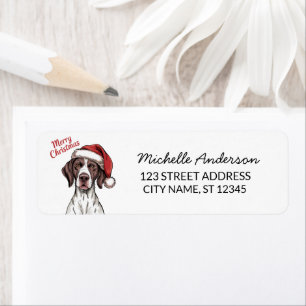 Christmas German Shorthaired Pointe Return Address