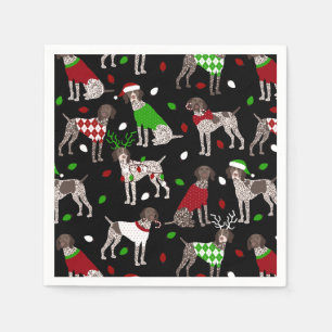 Christmas German Shorthaired Pointer Napkins