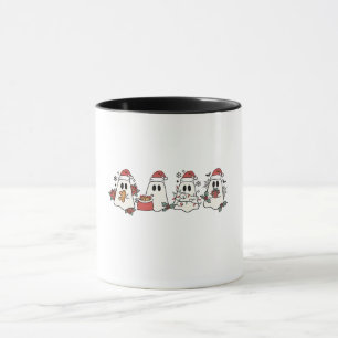 Christmas Ghost Spooky Holiday Halloween Christm Mug