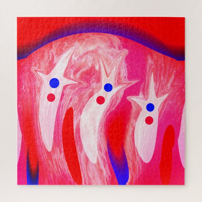 Christmas ghosts jigsaw puzzle (Vertical)