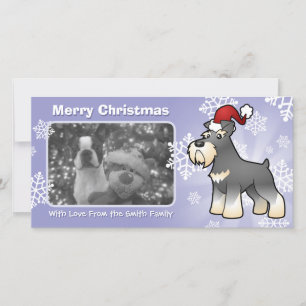 Christmas Giant/Standard/Miniature Schnauzer Holiday Card