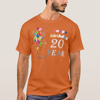 Christmas gift 20 years Happy Birthday T-Shirt