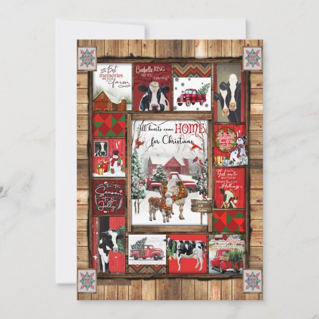 Christmas Gift | All Heart Come Home For Christmas Holiday Card (Front)