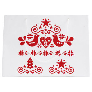 CHRISTMAS GIFT BAG CHRISTMAS SWEDISH PATTERN