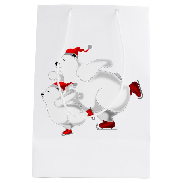 Christmas Gift Bag with Happy Bears (Back)