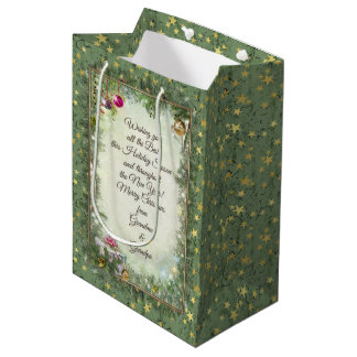 Christmas Gift Bag with Your Text