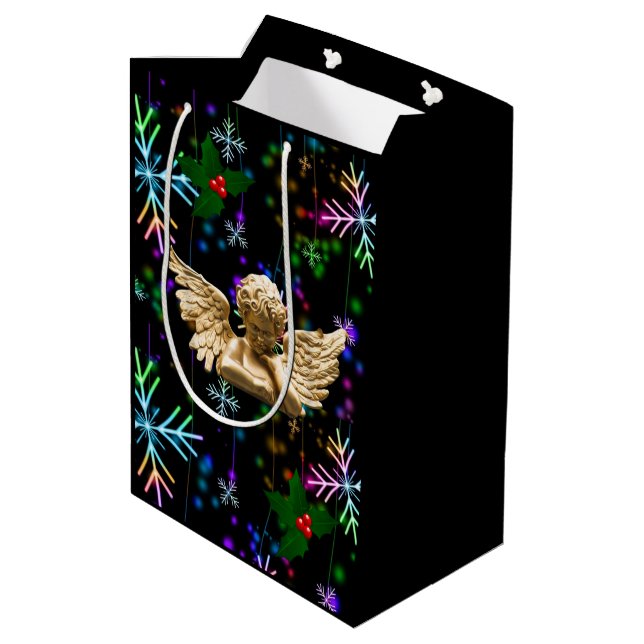 Christmas Gift Bags Angel (Back Angled)