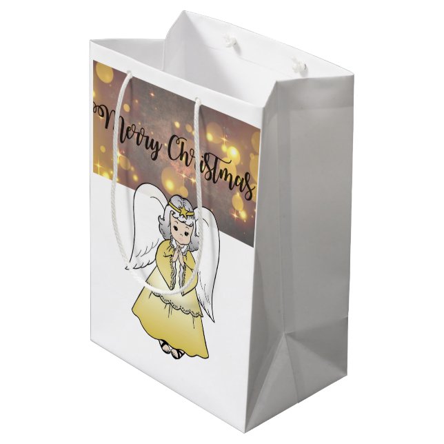 Christmas Gift Bags Angel (Back Angled)