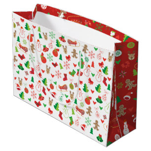 Christmas Gift Bags Cute Christmas symbols XMAS