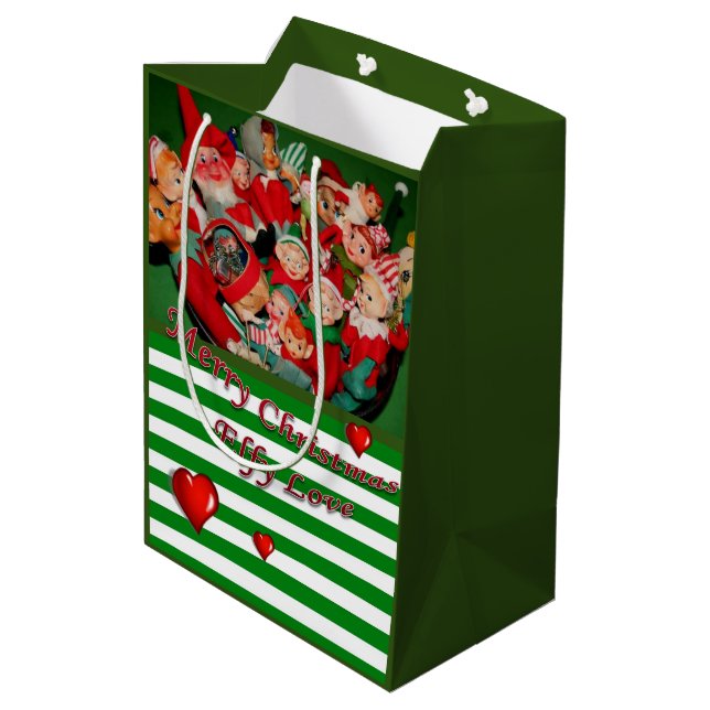 Christmas Gift Bags Elf (Back Angled)