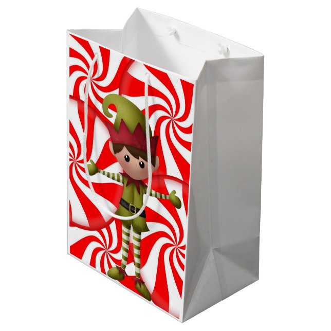 Christmas Gift Bags Elf (Back Angled)