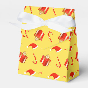 Christmas gift box Santa hat candy cane
