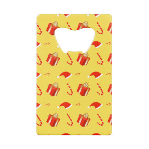 Christmas gift box Santa hat candy cane