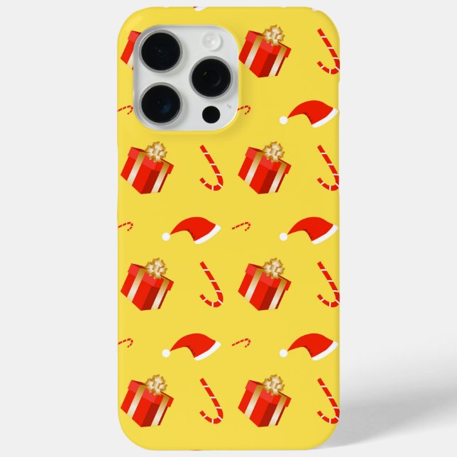 Christmas gift box Santa hat candy cane Case-Mate iPhone Case (Back)