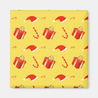 Christmas gift box Santa hat candy cane