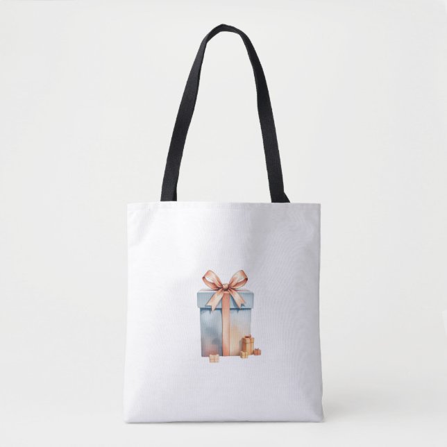 Christmas Gift Box Tote Bag (Front)