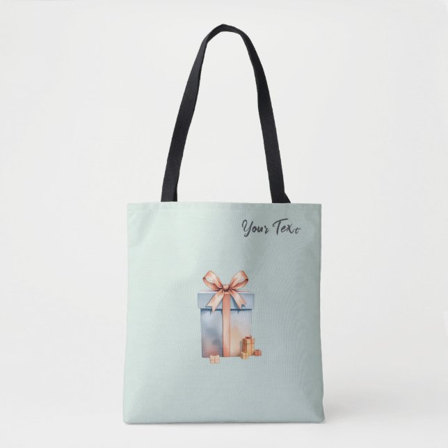 Christmas Gift Box Tote Bag (Front)