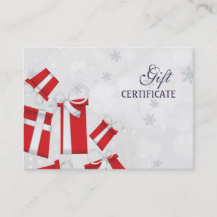 Christmas gift certificate