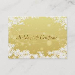 Christmas gift certificate