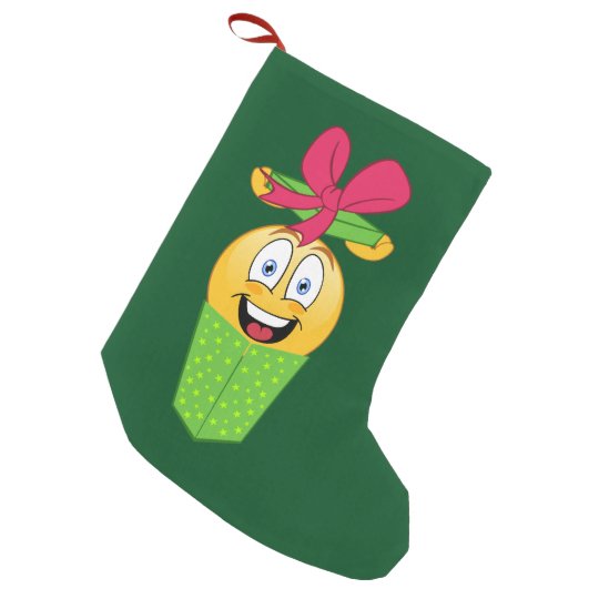 Christmas Gift Emoji Stocking | Zazzle.co.uk