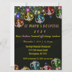 Christmas Gift Exchange Invitation 6.5" x 8.7