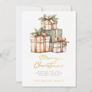 Christmas Gift Exchange White Elephant Holiday Card