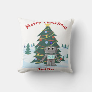 christmas gift family, customise personalised name cushion