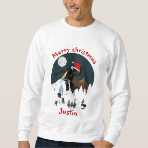 christmas gift family, customise personalised name sweatshirt