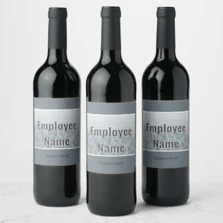 Christmas Gift for Employee Wine Label
