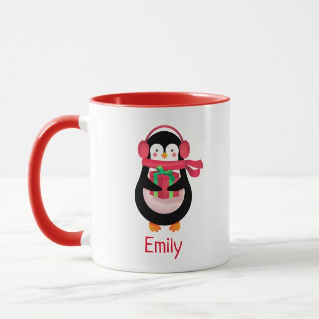 Christmas Gift For Penguin Lover Birthday Women Mug (Left)