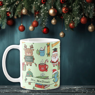 Christmas Gift For School Teacher Personalized Coffee Mug