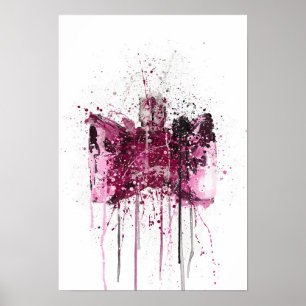 Christmas Gift Fragrance Bottle 'Bow' Poster