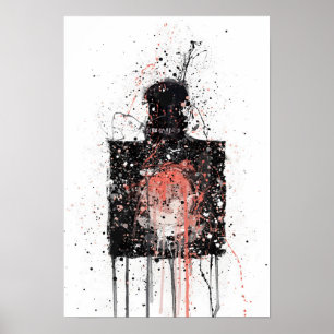 Christmas Gift Fragrance Bottle 'Egyptian Gold' Poster