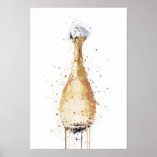 Christmas Gift Fragrance Bottle 'Gold' Poster (Front)