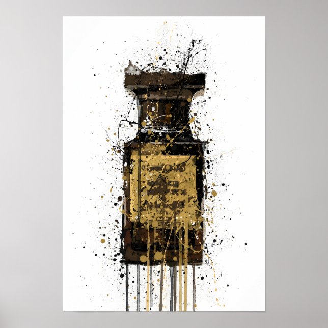 Christmas Gift Fragrance Bottle 'Obsidian' Poster (Front)