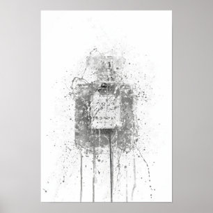 Christmas Gift Fragrance Bottle Wall Poster