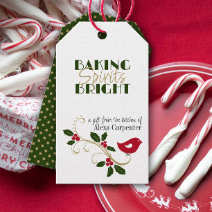 Christmas Gift from the Kitchen Holiday Red Green Tags