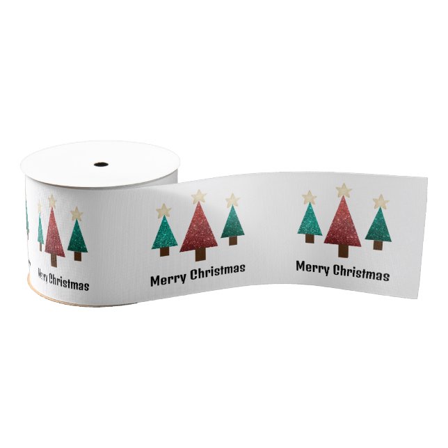 Christmas Gift Grosgrain Ribbon (Spool)